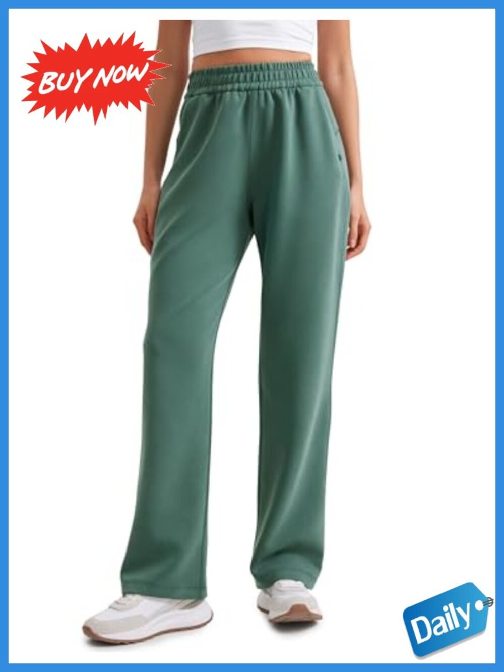 SoftAura Wide Leg Sweatpants High Rise Drawstring Casual Lounge
